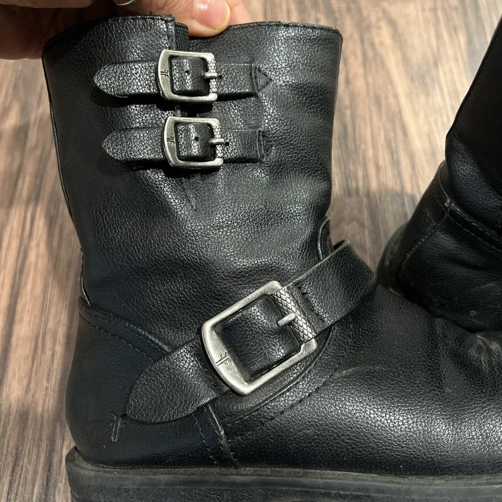 FRYE Veronica Bucle-strap Engineer Boot Toddler Little Kid Size 1